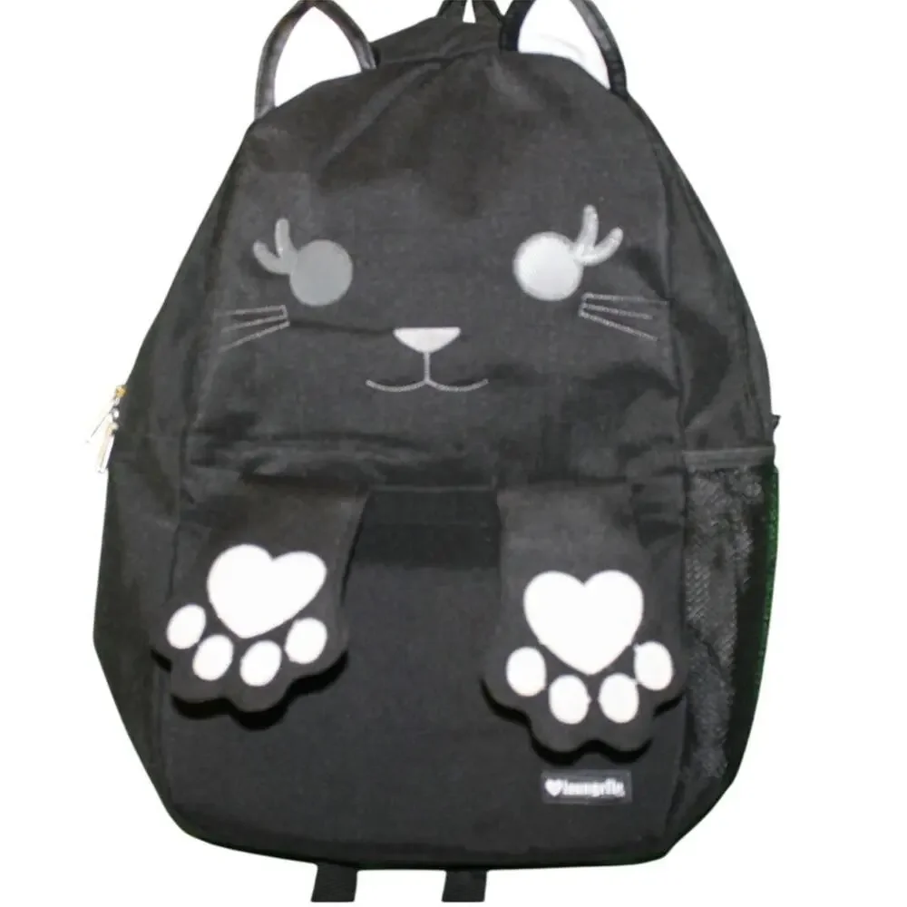 Loungefly Peek‑A‑Boo Kitty Backpack – OG Heart Logo – NWT – Rare Pre‑Funko